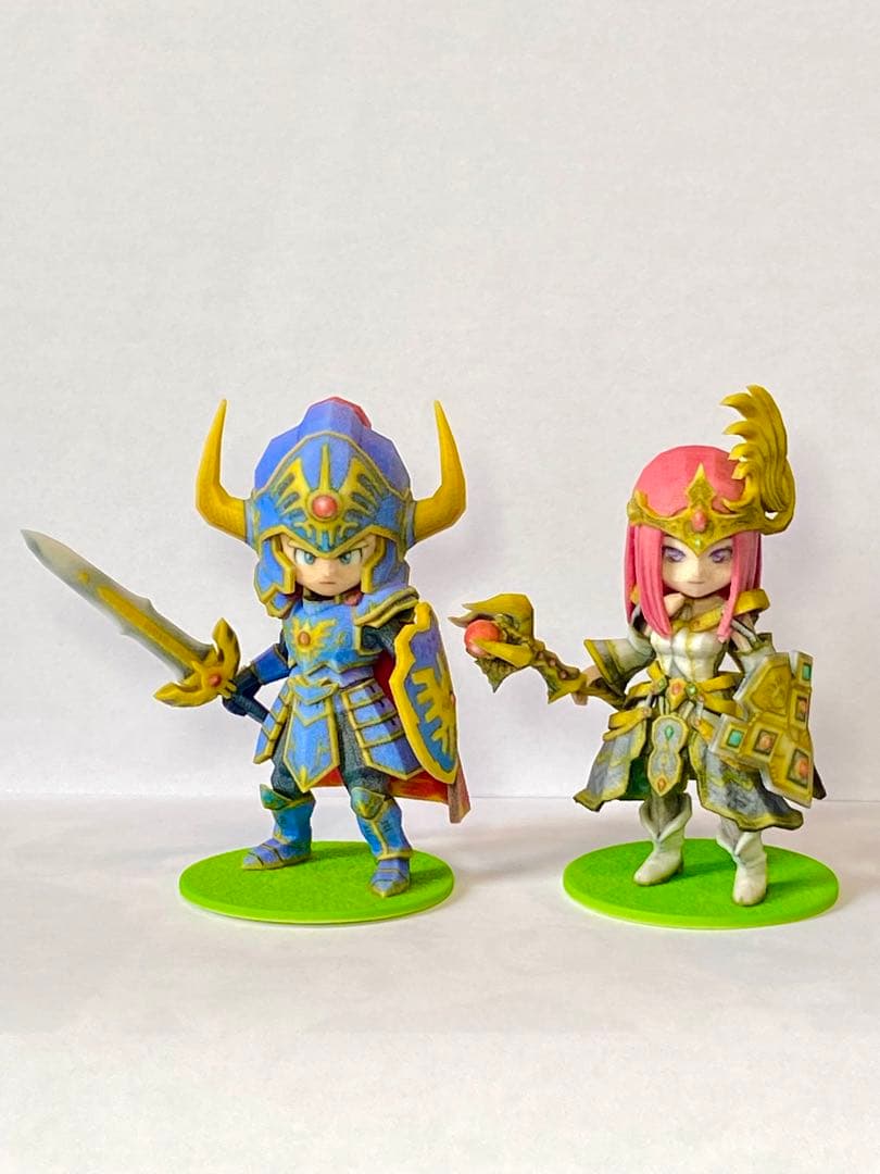 ドラゴンクエスト3Dプリントフィギュア ロトの装備 ロトの剣 伝説の鎧 鳥山明