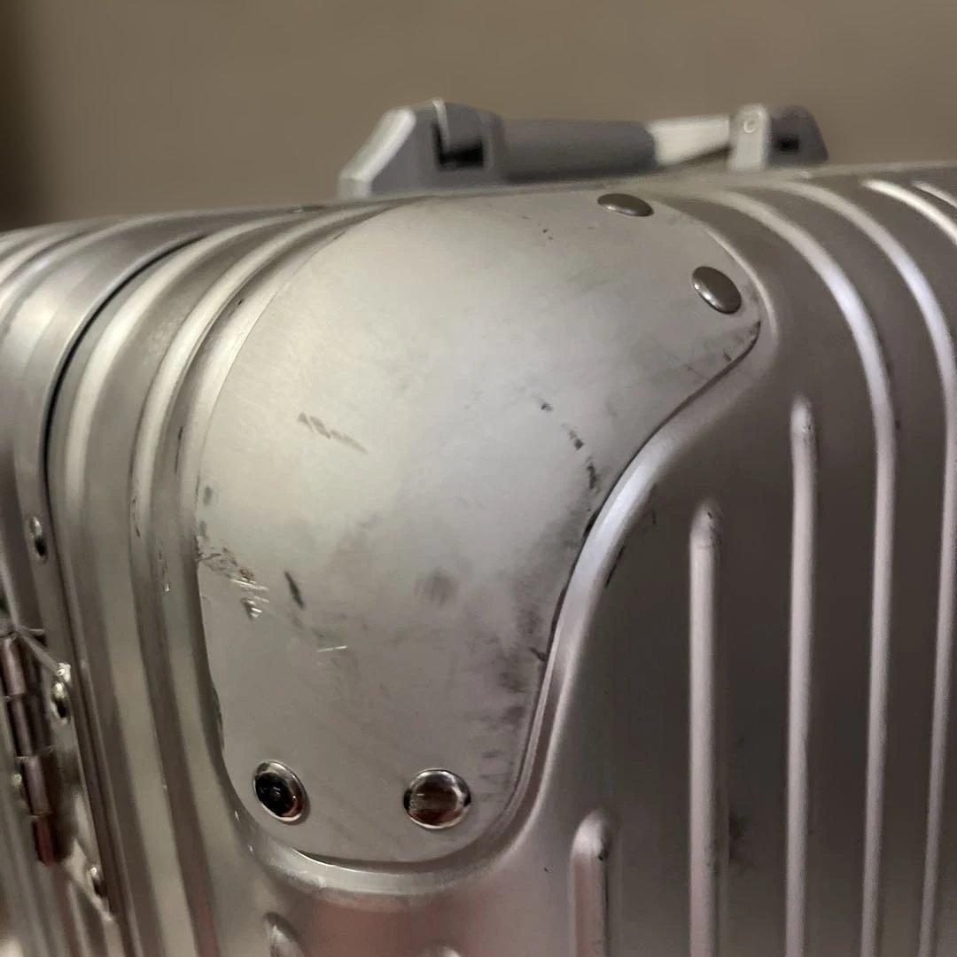 RIMOWAキャリーケース ネイビー メッシュポケット付き