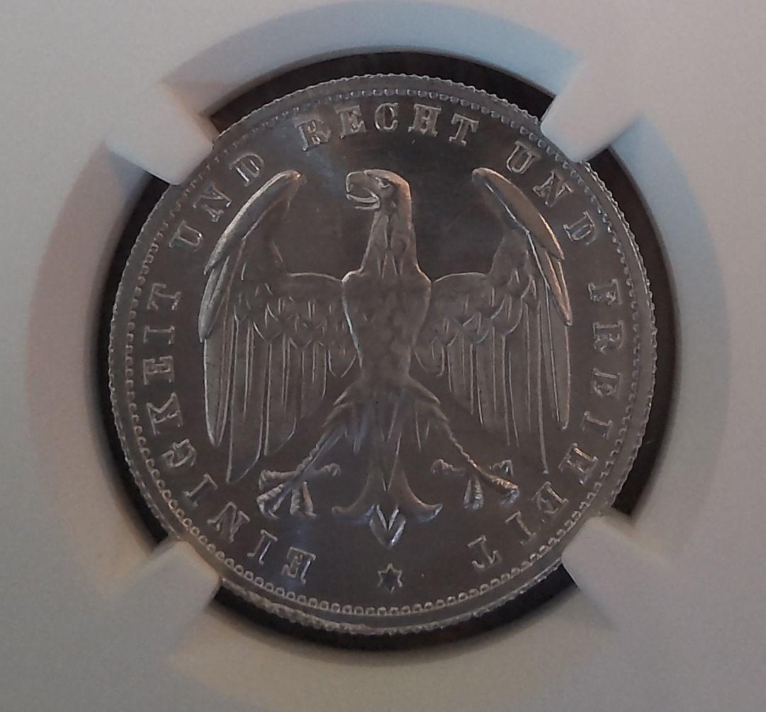 ✨2枚セット！NGC MS65 1923A 独200、500マルク✨