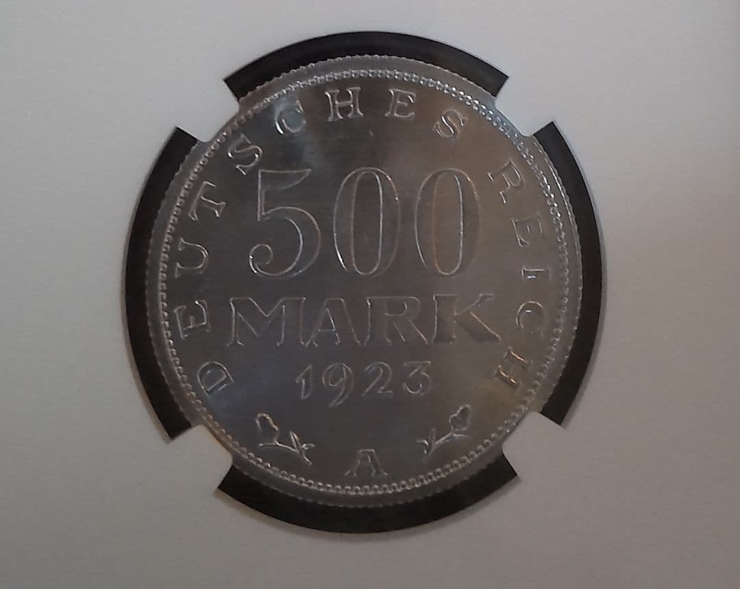 ✨2枚セット！NGC MS65 1923A 独200、500マルク✨