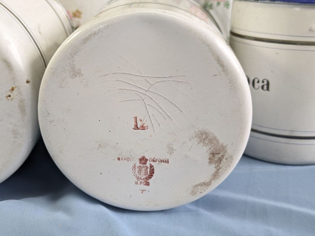 フランス アンティーク B.FRERES キャニスター 春雨 タピオカ コーヒー