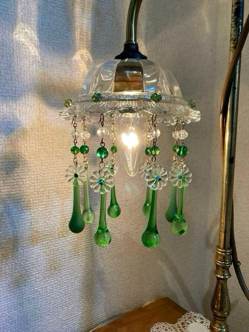 ミニシャンデリア　1920年（大きめ）　フランスアンティーク　シェード