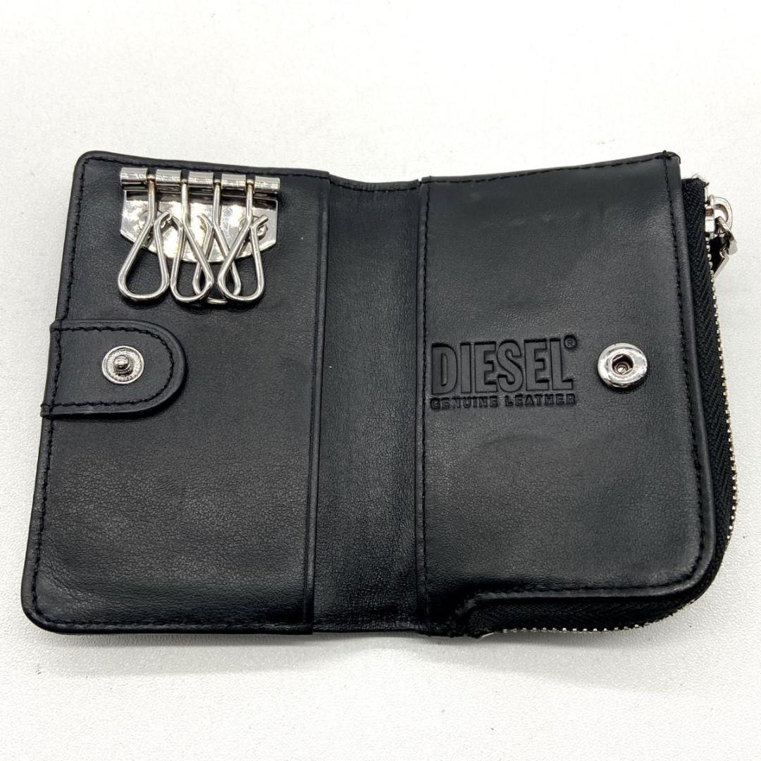 入手困難　極美品✨️ディーゼル　Dロゴ　デカロゴ　キーケース　ケース　黒