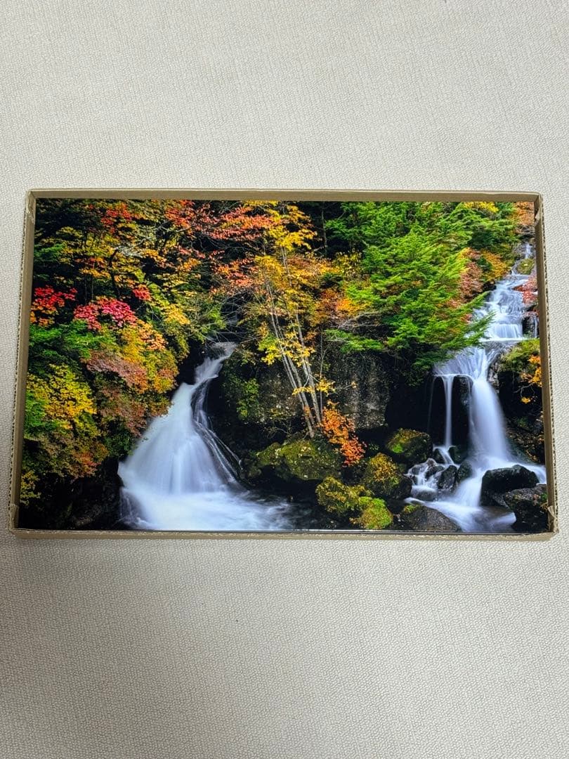 超絶景 栃木県日光市 ★龍頭の滝の紅葉★作品パネル1点物