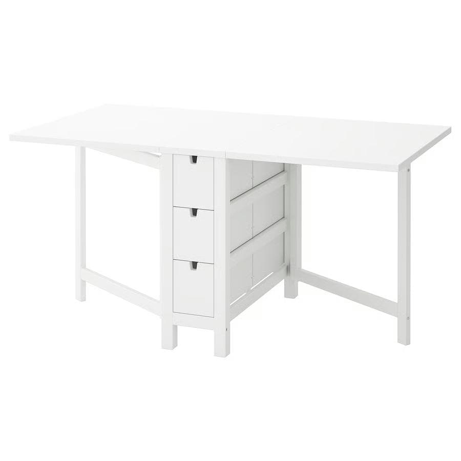 美品 IKEA NORDEN ノールデン ダイニングテーブル ホワイト