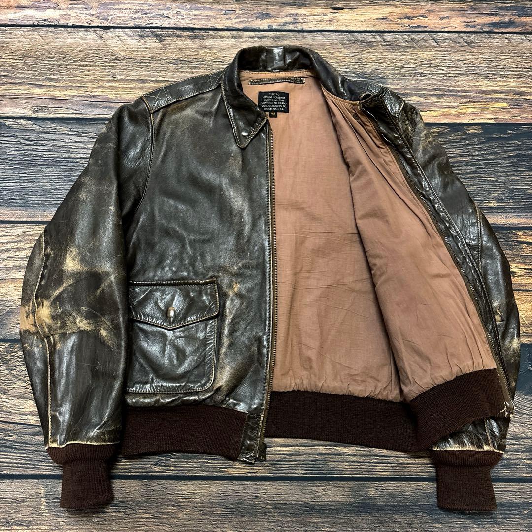 ジャケット・アウター VANSON / A-2 leather flight jacket