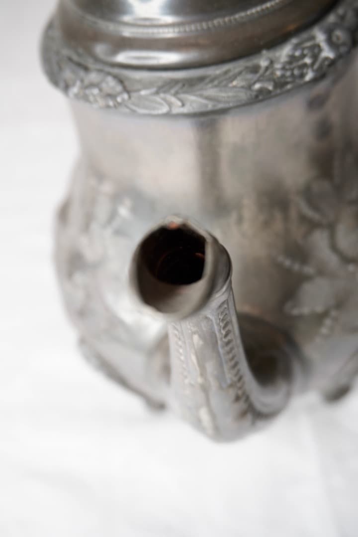 イギリス アンティーク ピューター ポット②