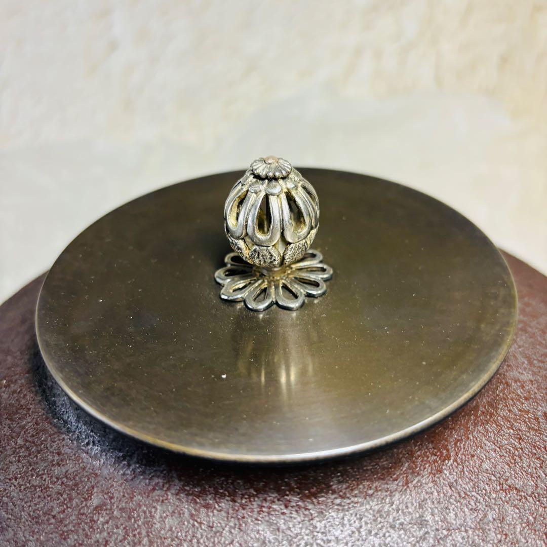 未使用品　釜師　佐藤清光　阿弥陀堂釜　茶道具　茶釜　昭和　名工　山形県