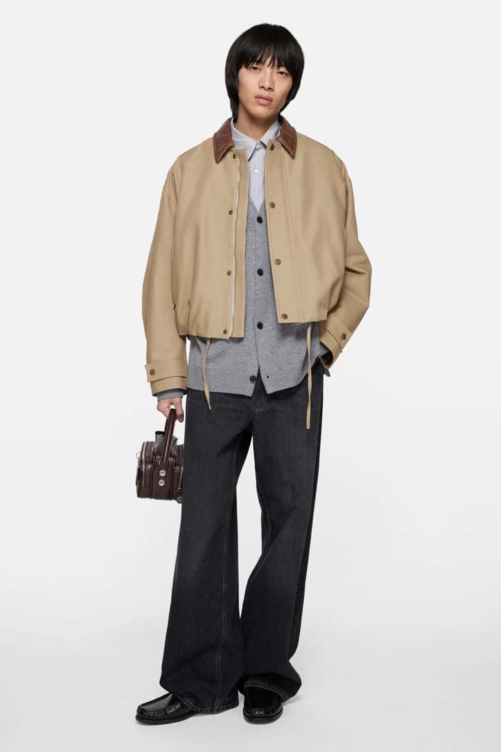 u*7様 Acne Studios ツイルジャケット カーキ 46 正規品 短丈