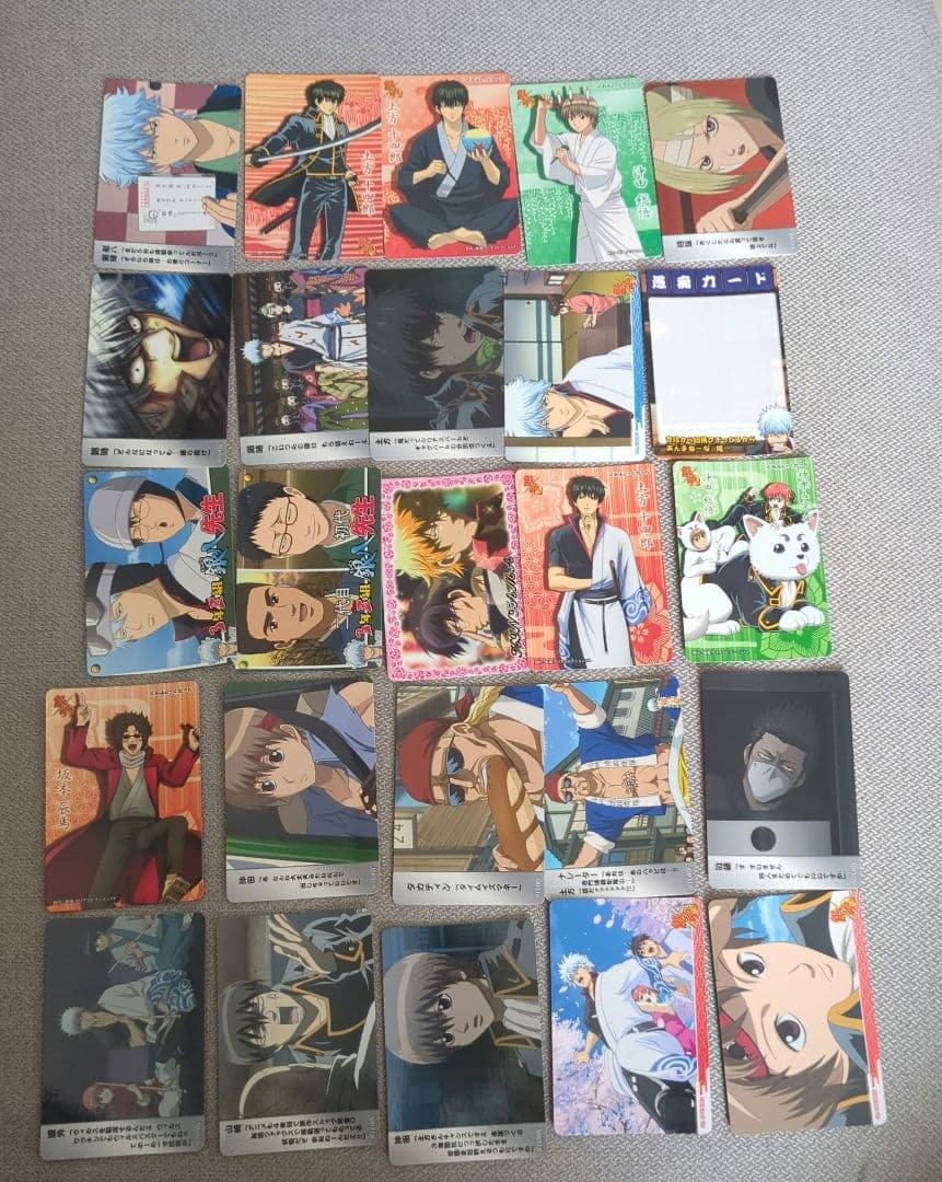 美品 140枚 銀魂 カードガム クリアカード