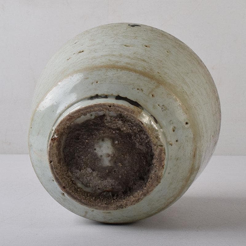 朝鮮美術　李朝　高麗白磁　壷　C　R8595