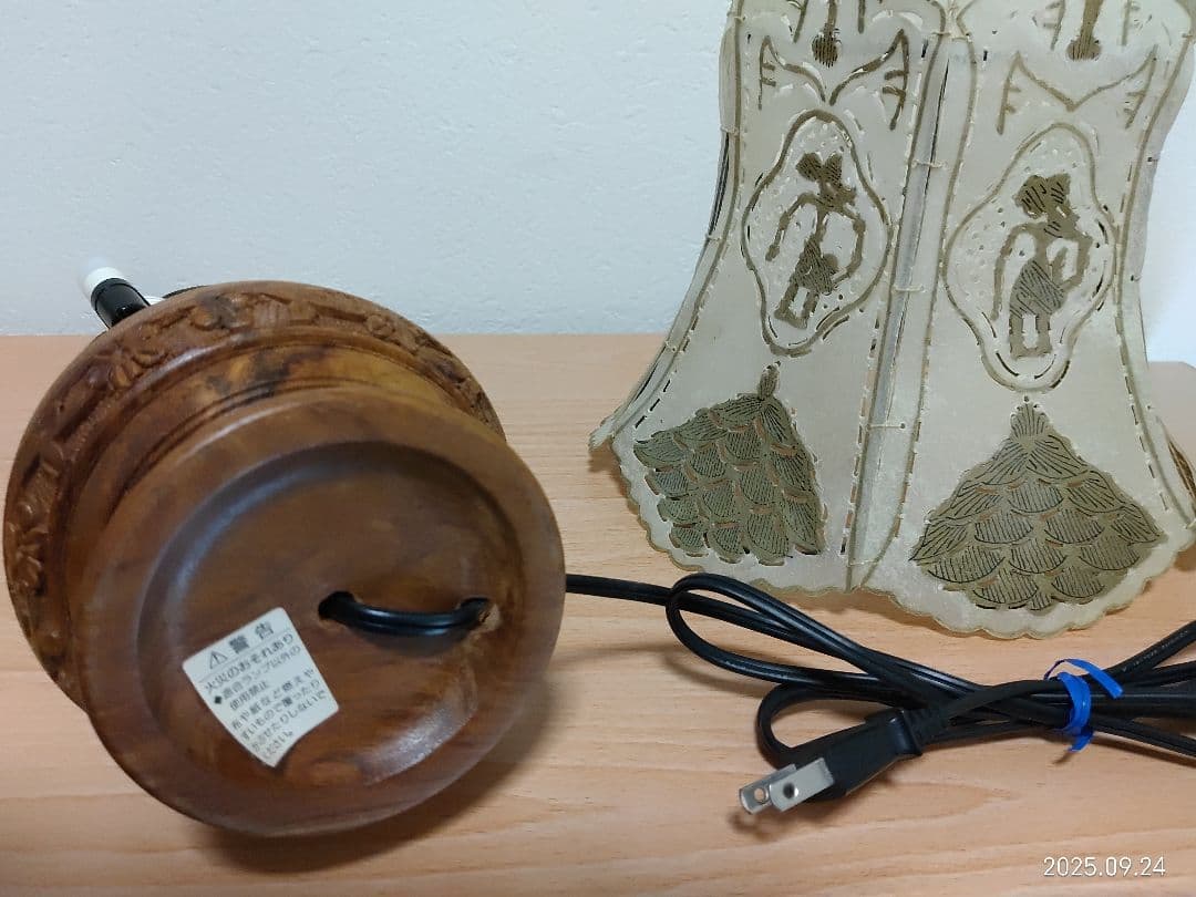 キャメルランプ 卓上ランプ テーブルランプ ラクダ皮 ヴィンテージ