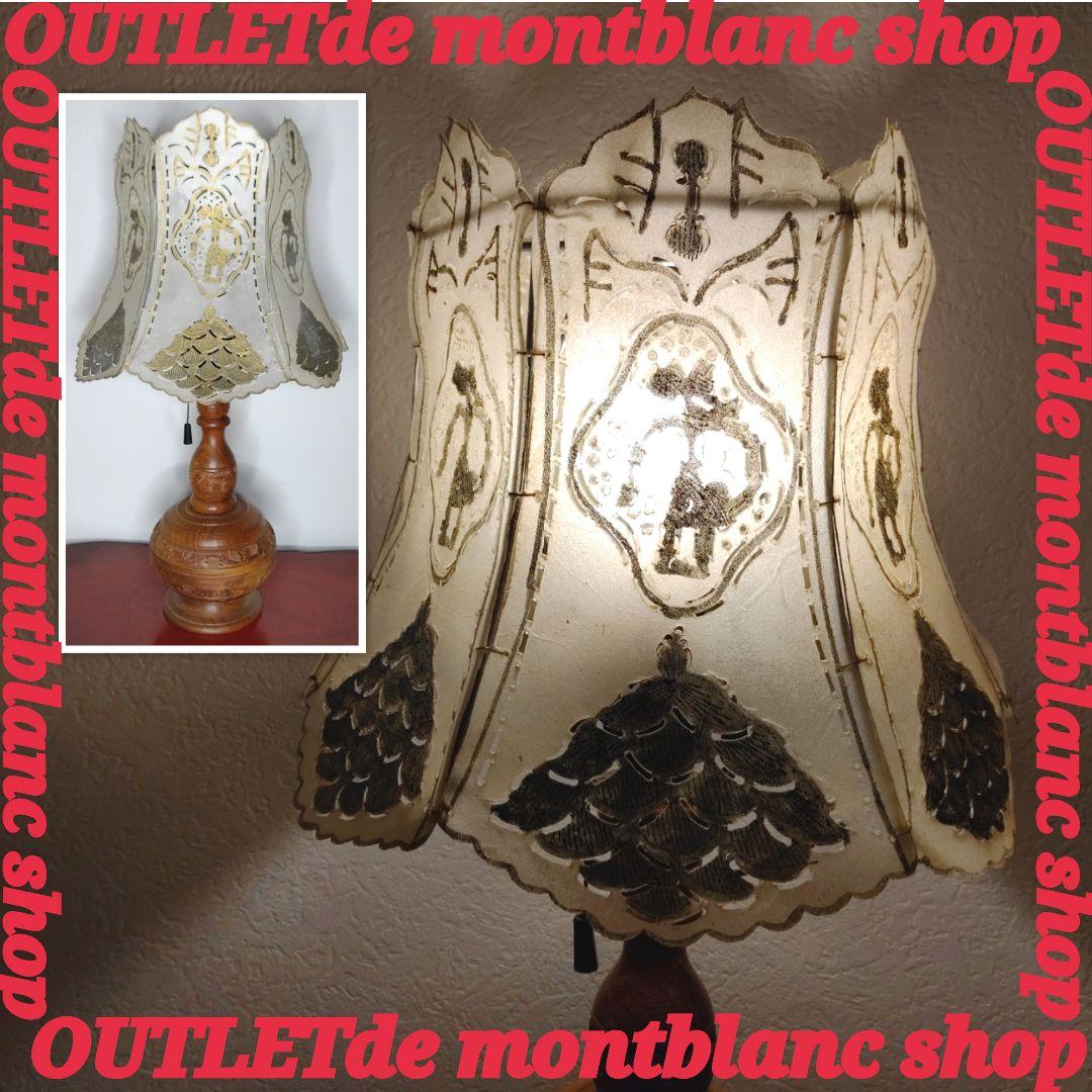 キャメルランプ 卓上ランプ テーブルランプ ラクダ皮 ヴィンテージ