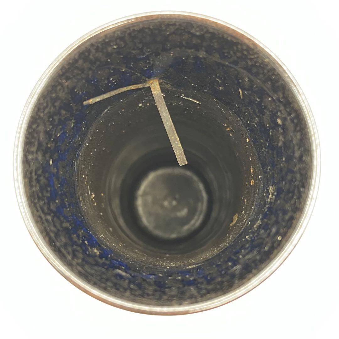 油滴花入 掛け置き兼用　鎌田幸二　共箱入　茶道具　京焼　花瓶　華道具