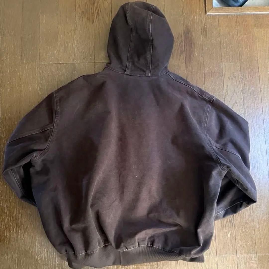 Carhartt アクティブジャケット ダックパーカー ダークブラウン
