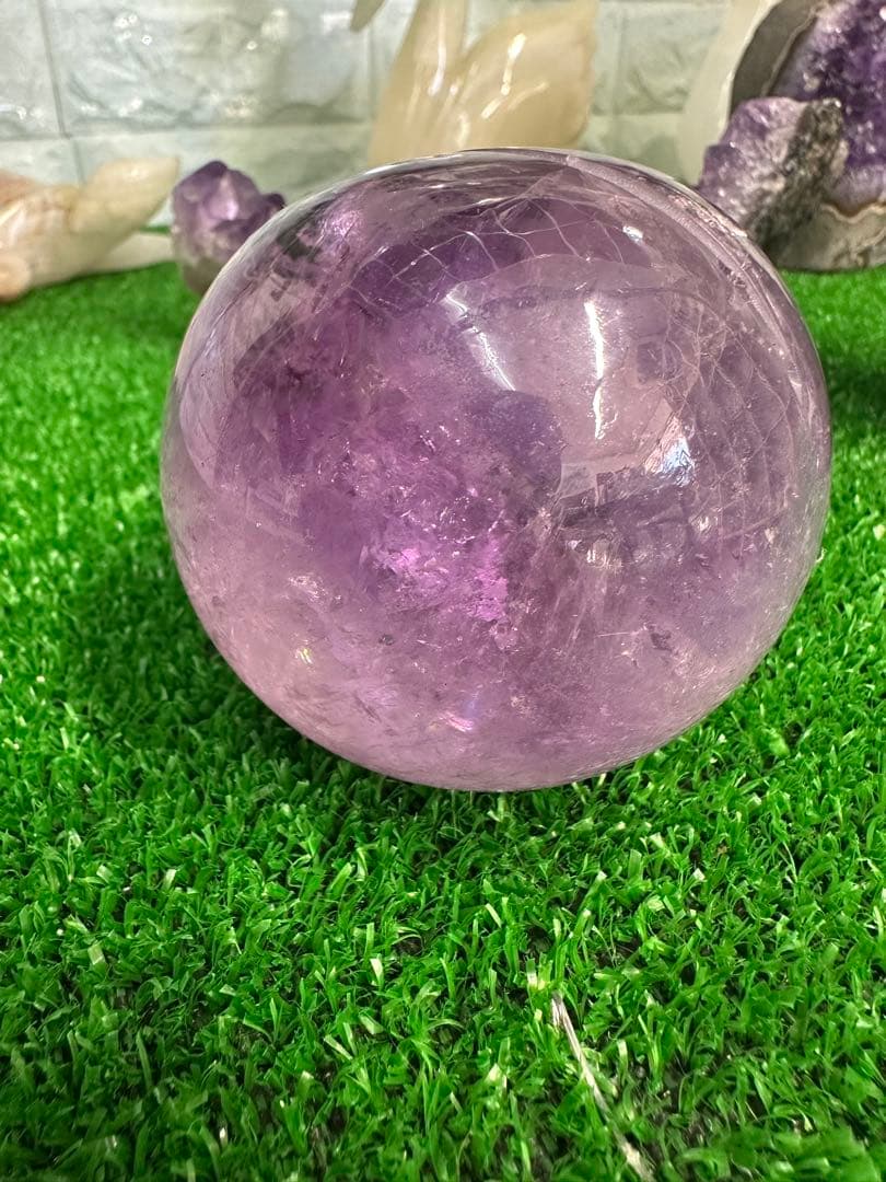 アメジスト スフィア（天然石） 506g