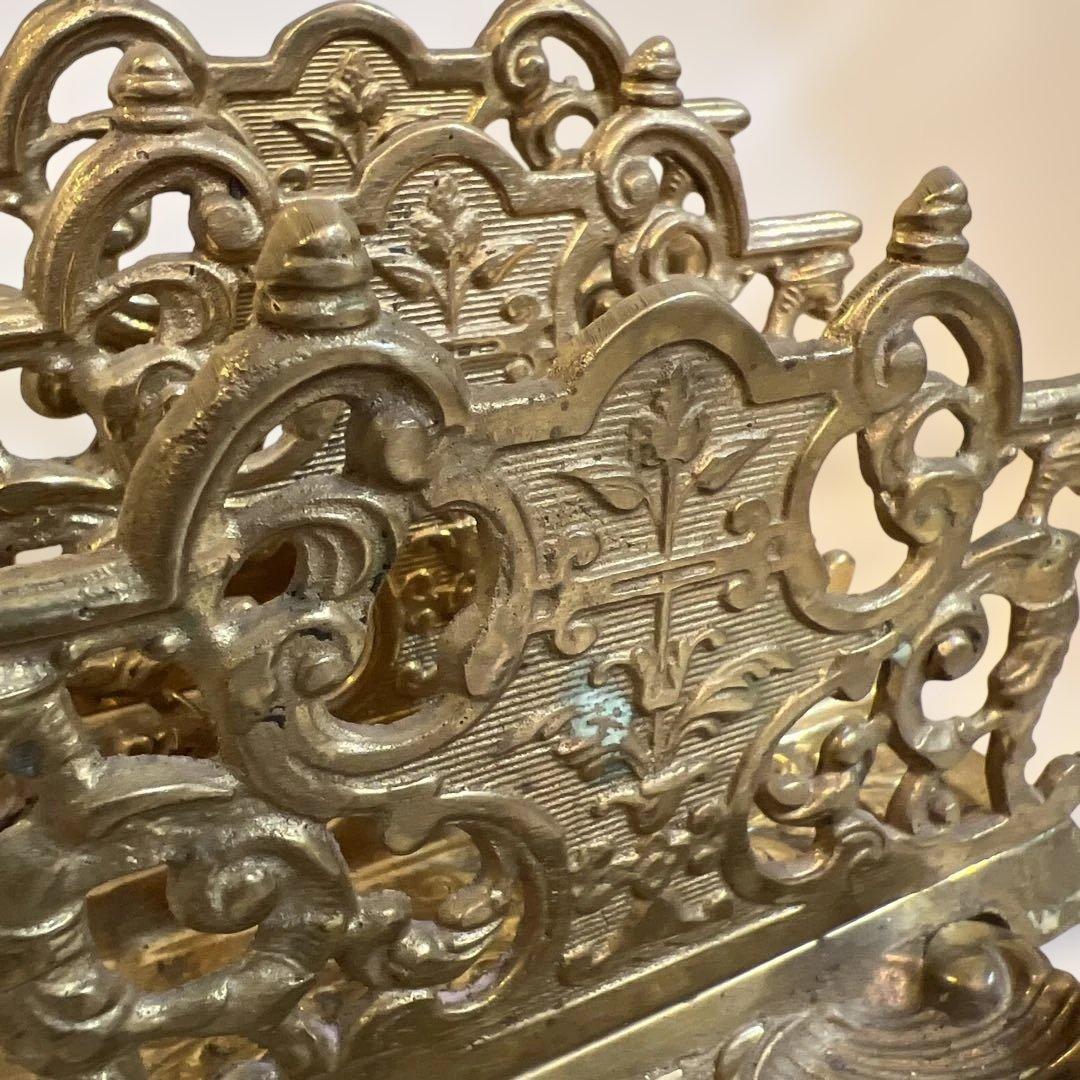 アンティーク金属製レターホルダー