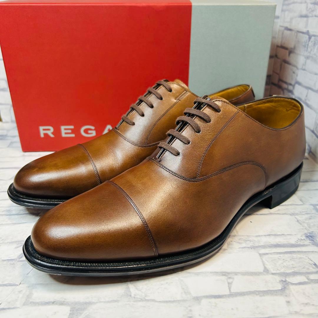 【未使用品】REGAL 01DR ストレートチップ トゥスチール付き 25cm