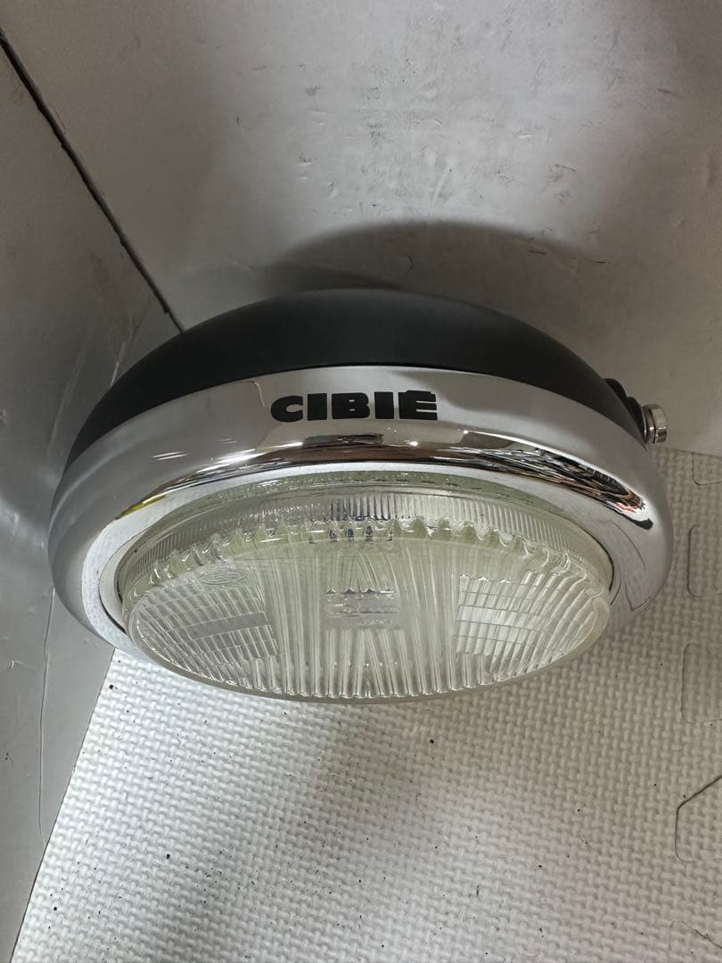 当時物シビエスーパーオスカー凹みレンズ付きヘッドライトASSYマーシャル