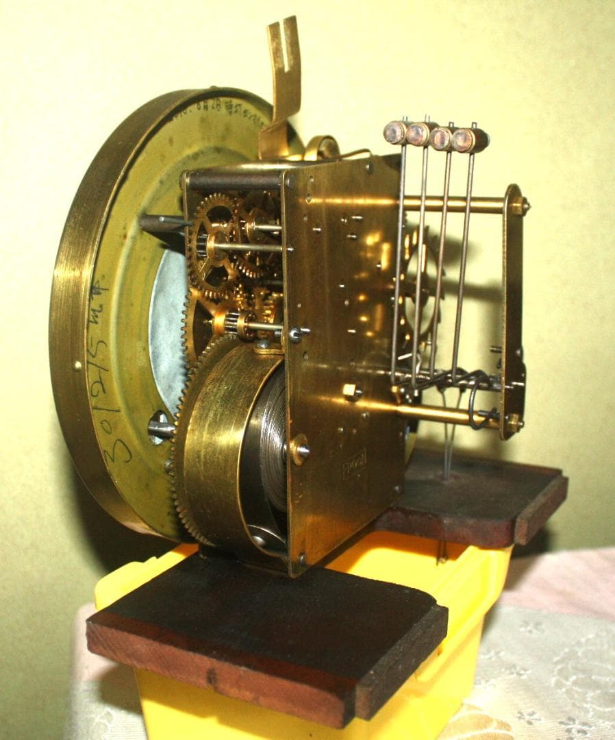 可動品 中型 EPOCH 今津時計 アンティーク 柱時計 掛時計 ２打打ち