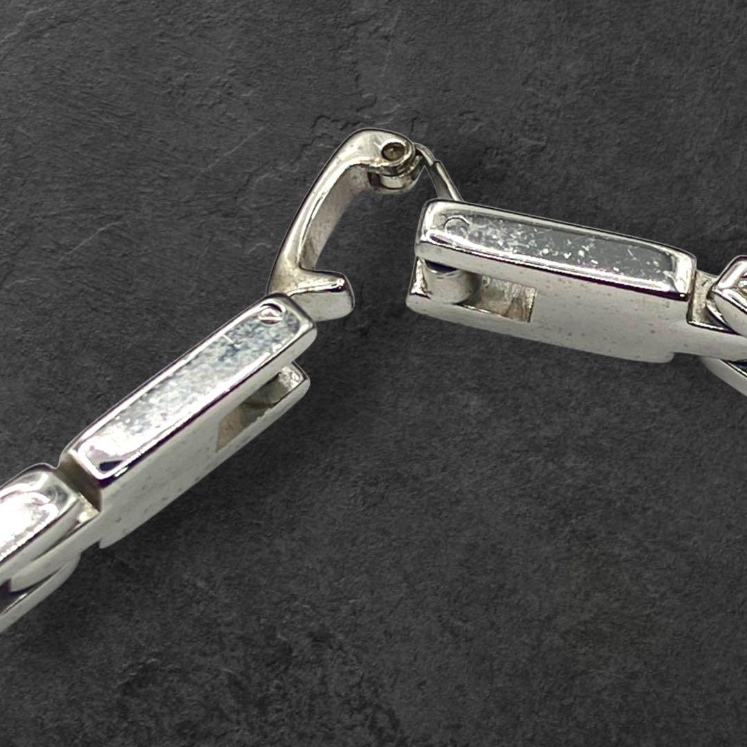 GIVENCHY ジバンシィ ロゴ プレート ブレスレット シルバー 415