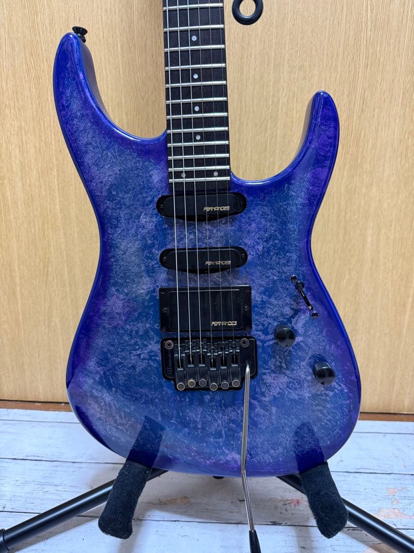 【メンテ済】Fernandes FR-55エレキギターラップ塗装フェルナンデス