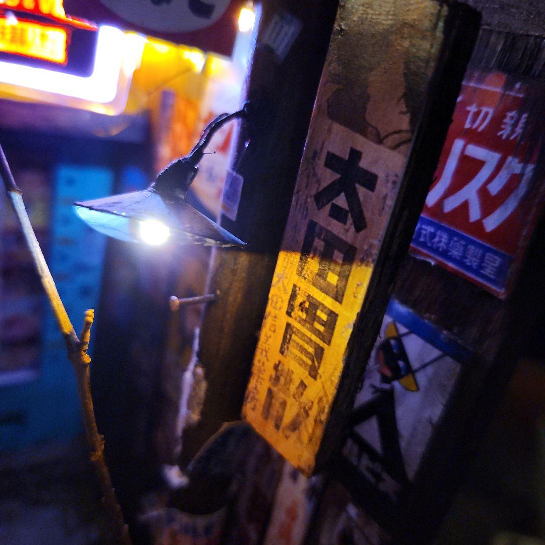 1/12 昭和　レトロ　自販機　ホーロー看板　ジオラマ