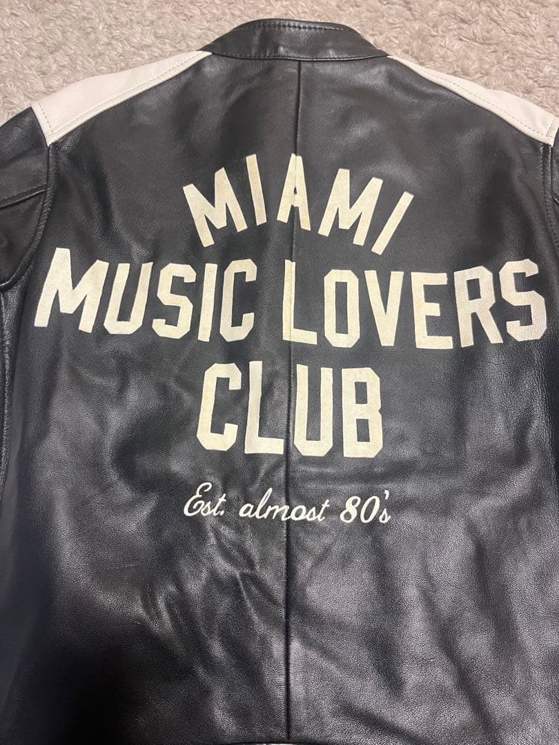 DIESEL ディーゼル レザージャケット 羊革　MLXCロゴ Mサイズ