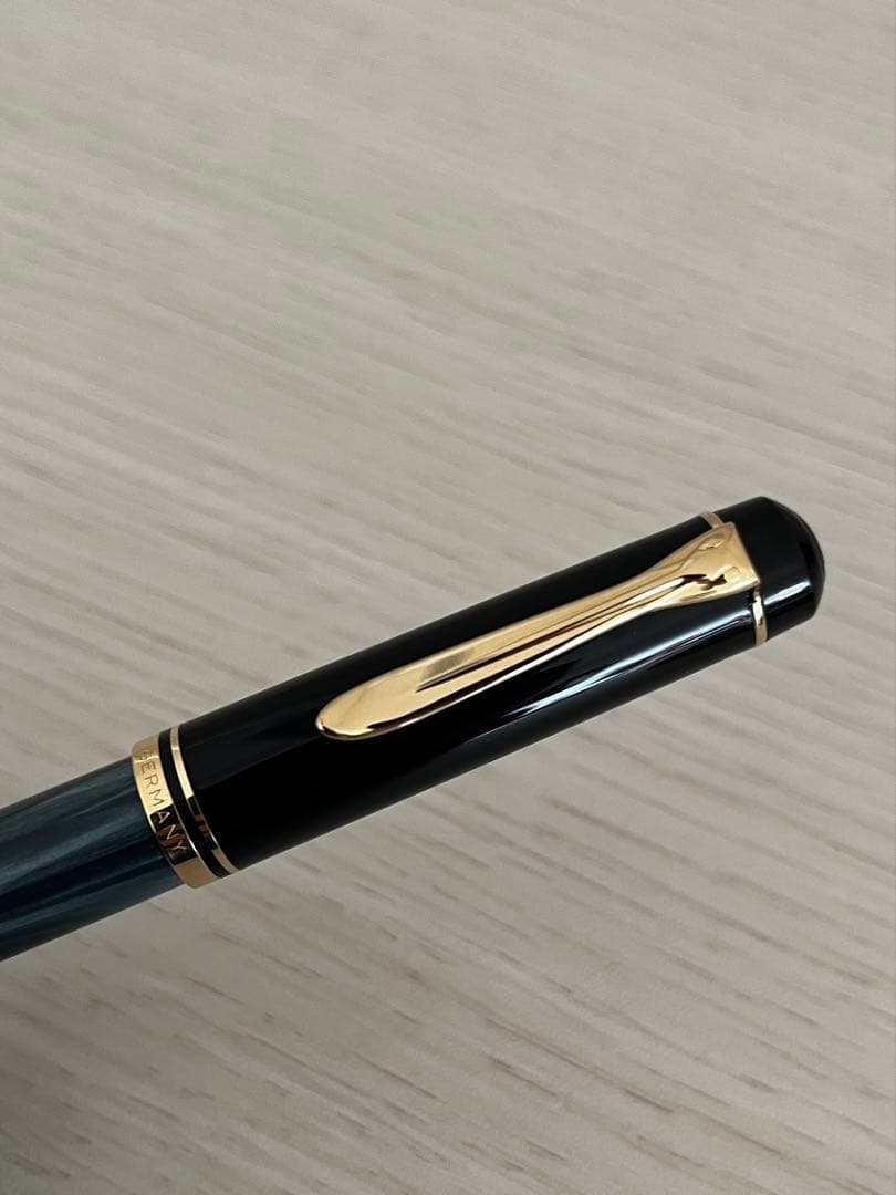 ペリカン マーブルグリーン万年筆＆ボールペンセット 箱入りインク付き