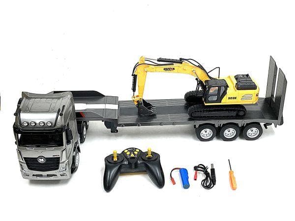 Huina 1552 9Ch 1/18 重機回送大型トレーラー ラジコン