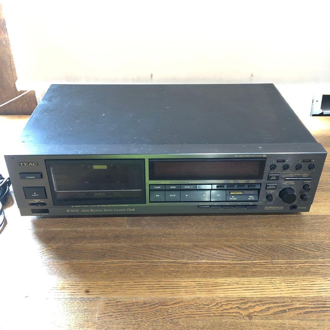 カセットデッキTEAC R-919X オートリバース　動くけどジャンク