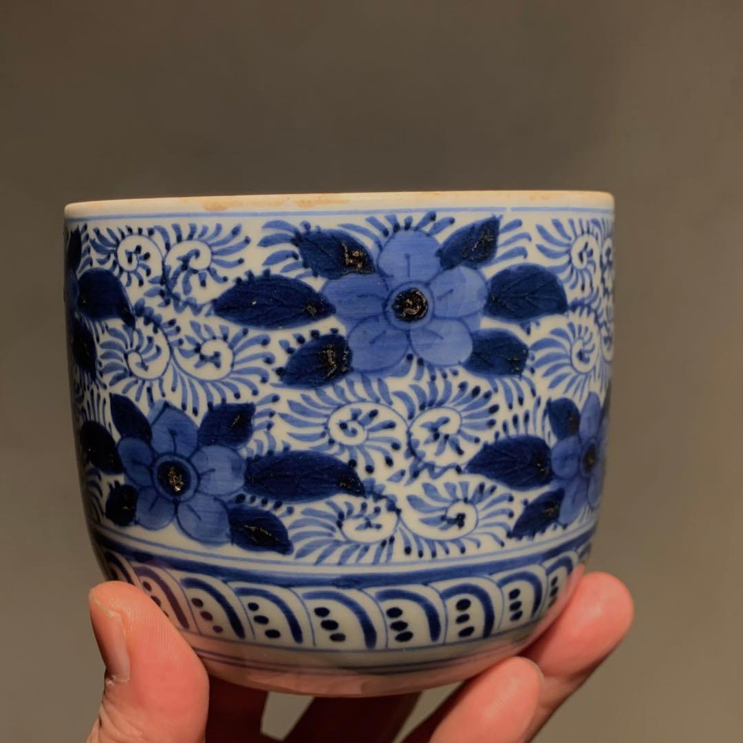 古伊万里 染付 蓋物 古美術 古道具 アンティーク ボンボニエール