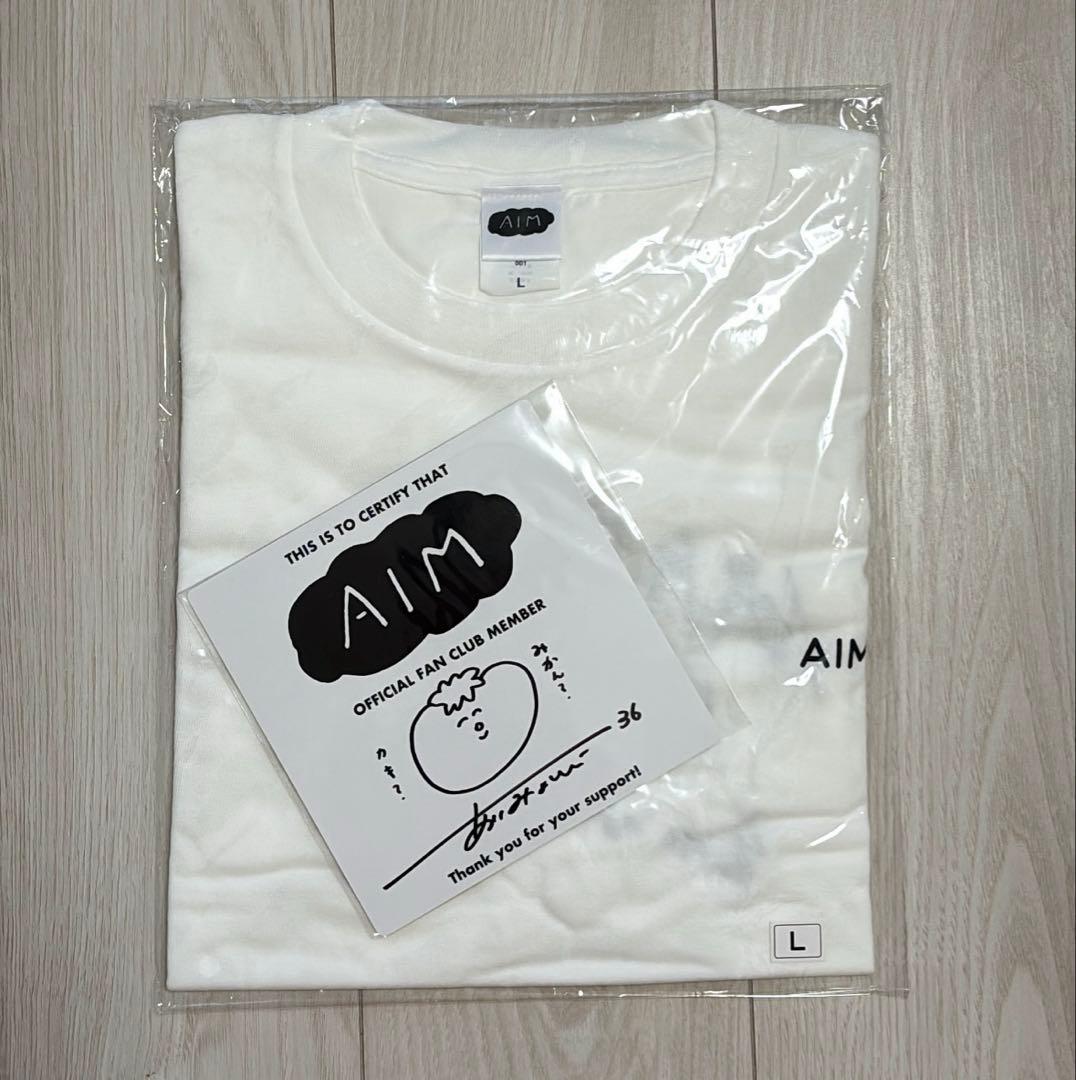 【新品未開封】あいみょん 直筆サイン入りミニ色紙&AIM限定デザインTシャツ
