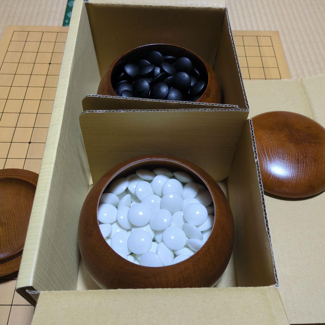 木製囲碁盤 碁石付