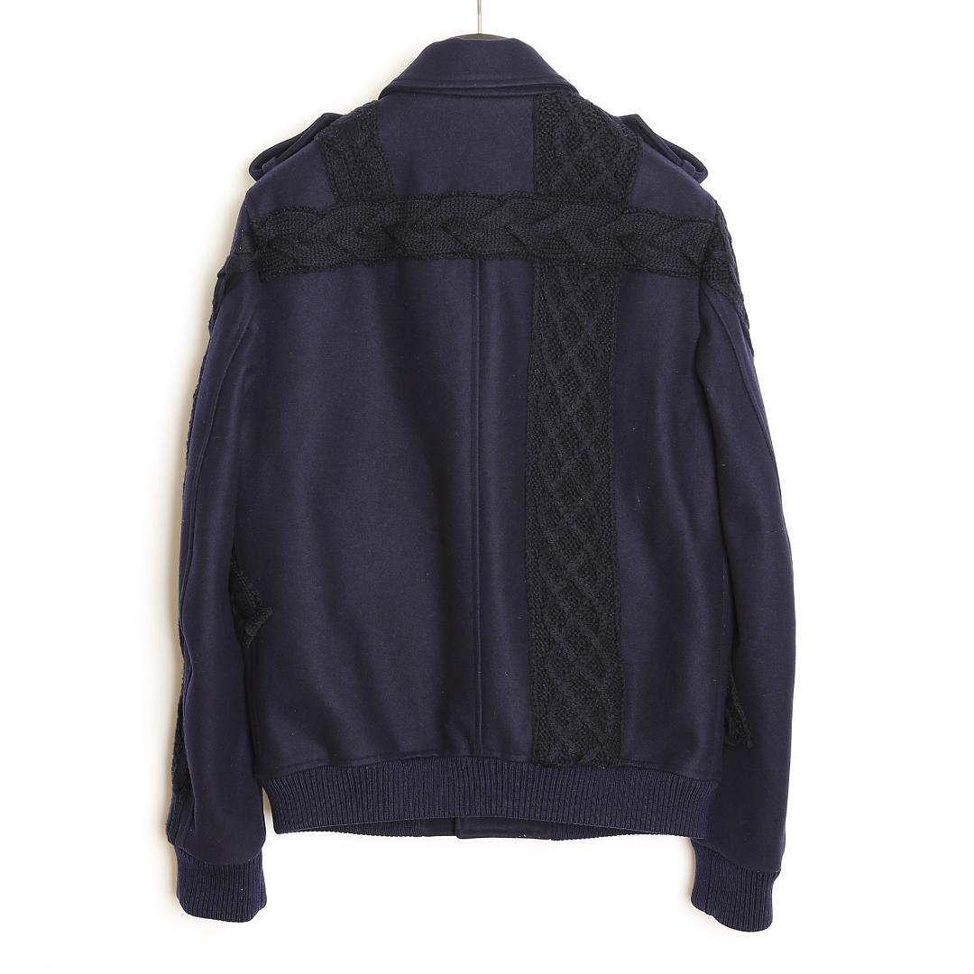 FENDI 16AW 国内正規品 ニット切替 カシミヤ混ウールブルゾン 46