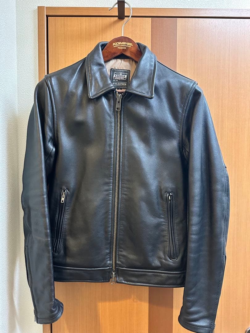 KADOYA K'S LEATHER ブラック レザージャケット L TCR
