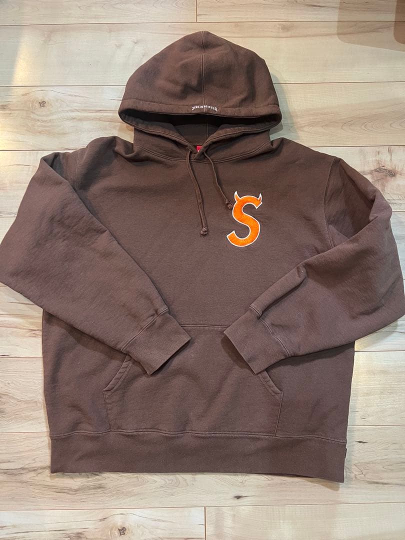 Supreme Sツノパーカー　シュプリーム　ブラウンパーカー