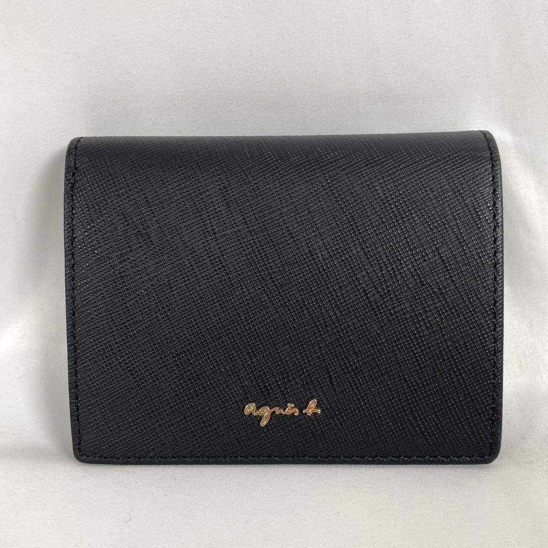 未使用 agnes b. アニエスベー 二つ折り財布 レザー バイフォールド