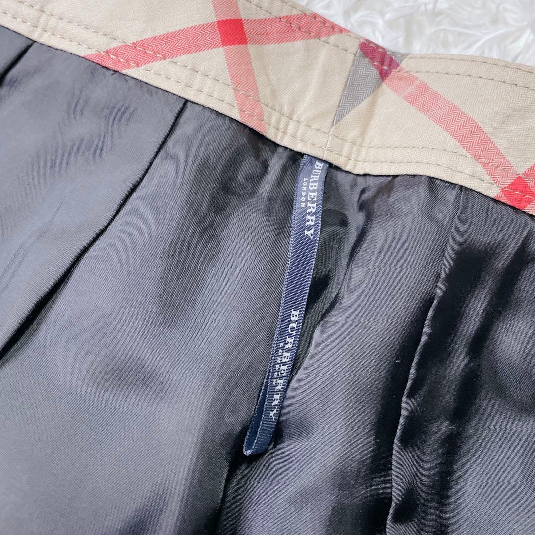 美品✨ バーバリーロンドン ウール トレンチスカート プリーツ 40 グレー