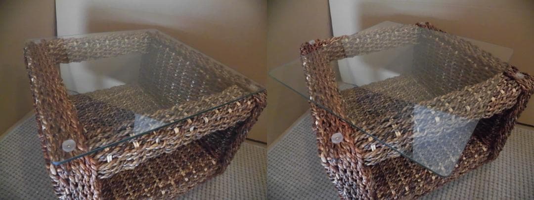 アウトレット送料無料【限定品・新品】★アジアンリゾート風★アバカサイドテーブル