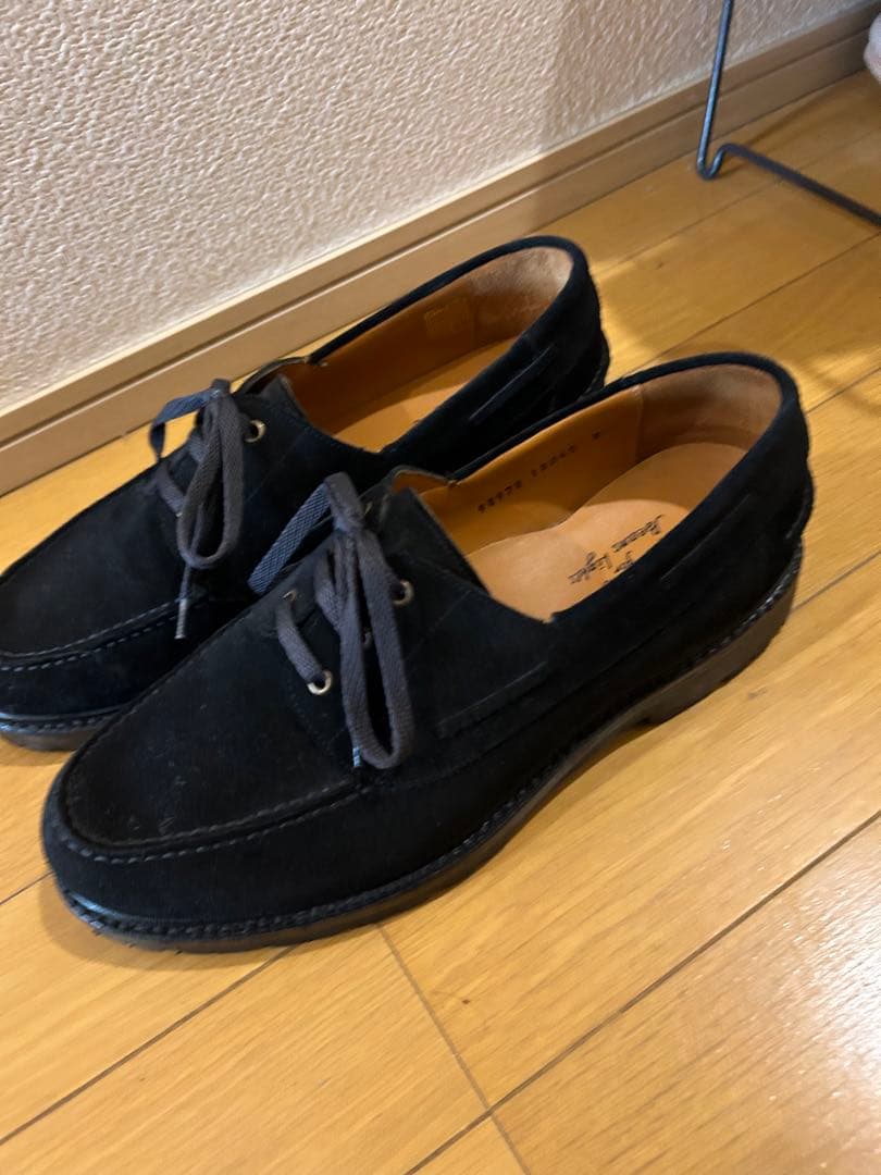 JALAN SRIWIJAYA デッキシューズ　黒スエード