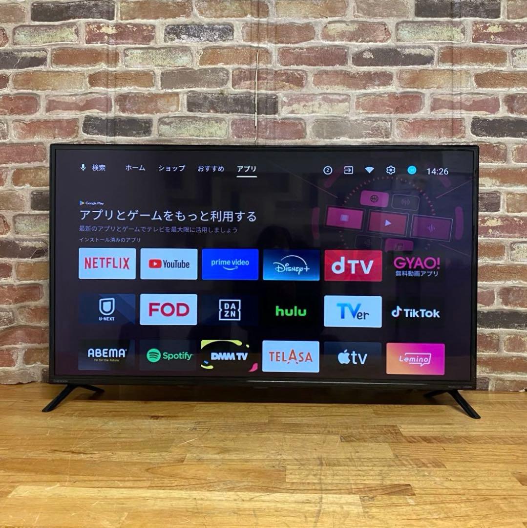 ORION 40インチ チューナーレス スマートテレビ SAFH421 アプリ○