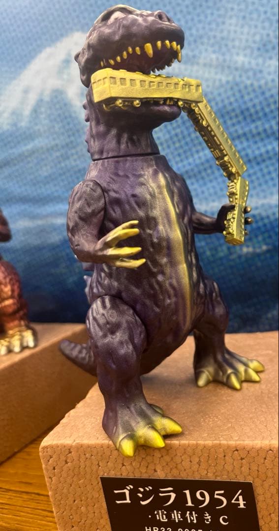 シンマル ゴジラ1954 電車セット　2個セット　ソフトレジン　吉田真丸