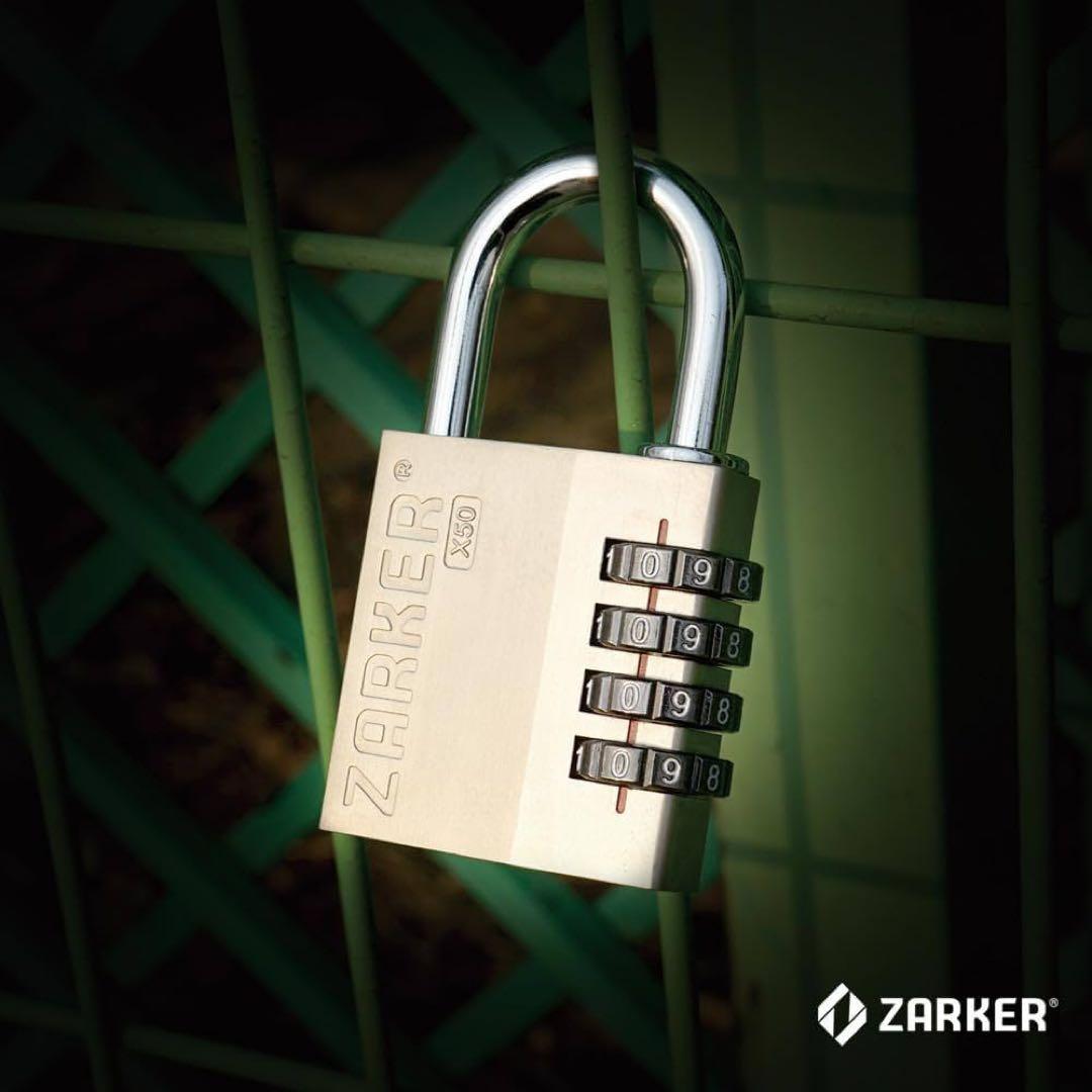 ZARKER 4桁ダイヤル式ロック南京錠 X50：15個/X50L：6個