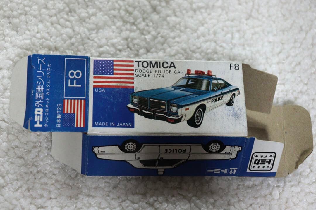 日本製　トミカ　アメリカンポリスカーフェア　ダッジコロネット　カスタム　F8