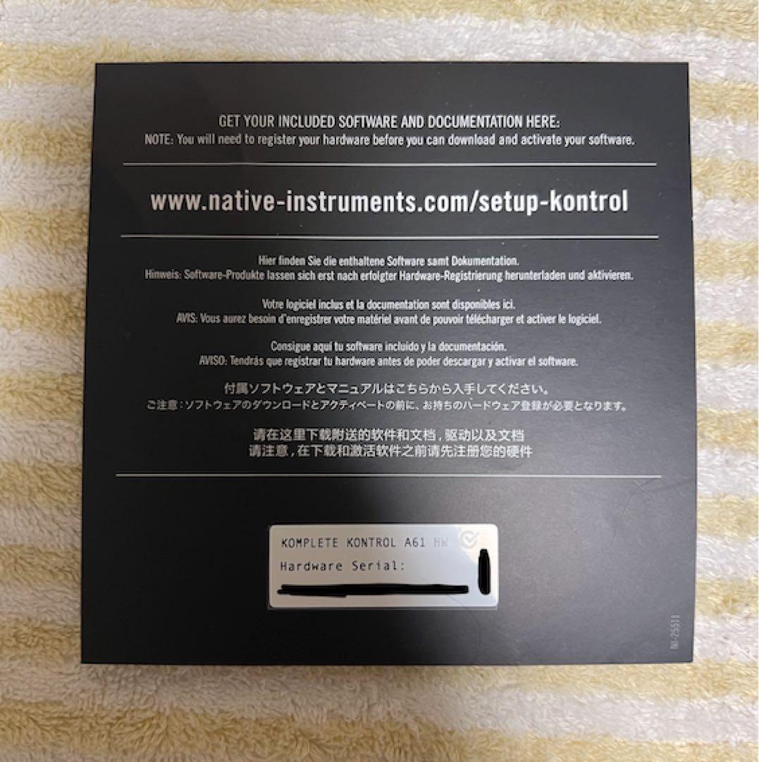 ソフトウェア付美品/KOMPLETE KONTROL A61 MIDIキーボード