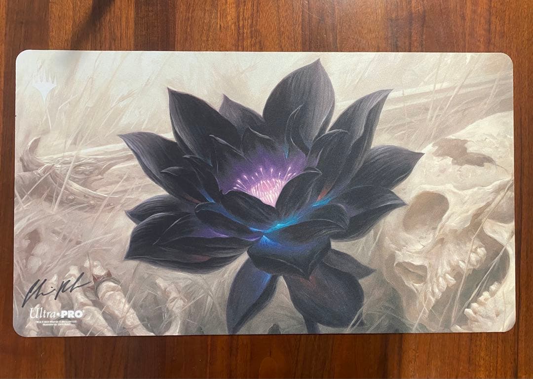 black lotus プレイマット　ブラックロータス アーティストサインド