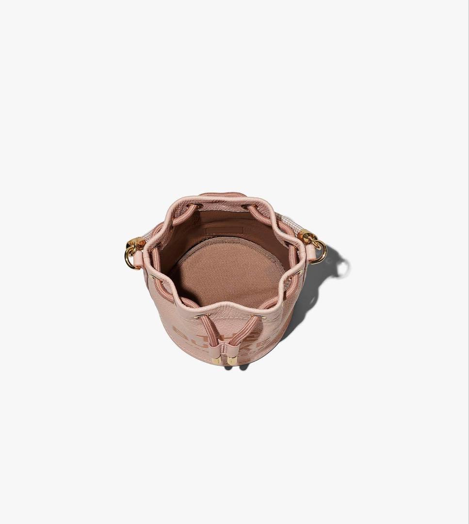 MARC JACOBS ザレザーバケットバッグ ミニ ローズ