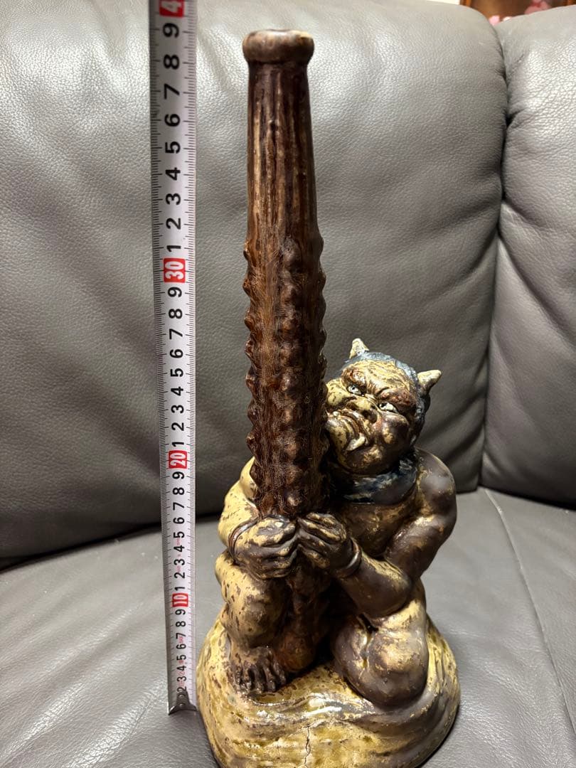 鬼と金棒　置物