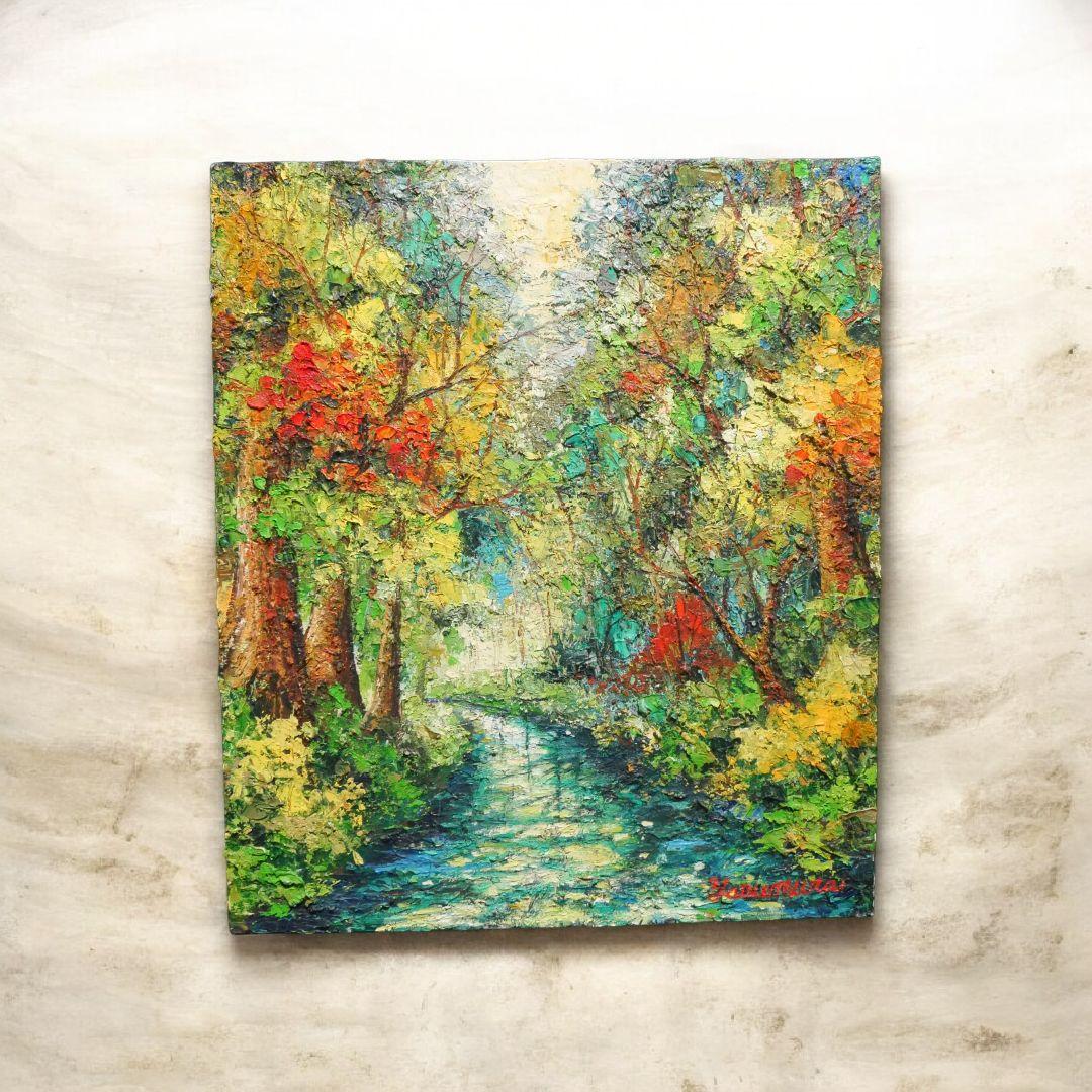 油絵 油彩 油彩画 絵 絵画 【色彩の森】